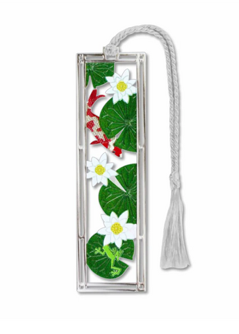 Fragrant Water Lily Metal Bookmark