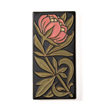 4x8 Peony Art Tile - Salmon