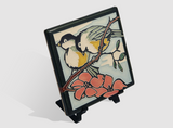 6x6 Spring Chickadees Art Tile