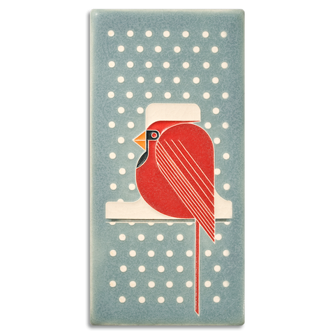 4x8 Cool Cardinal Art Tile