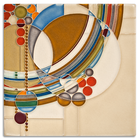 8x8 March Balloons - Parade Art Tile