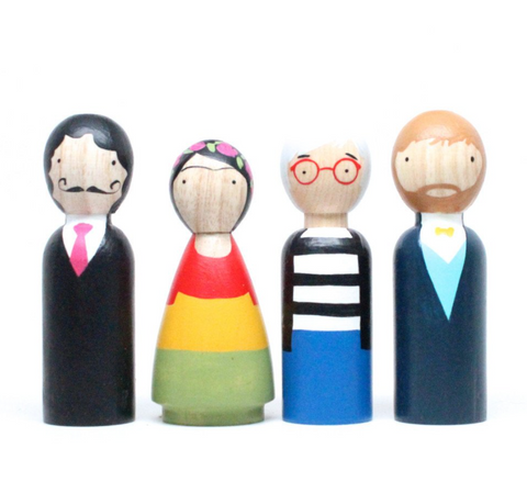 Modern Artists Wooden Dolls