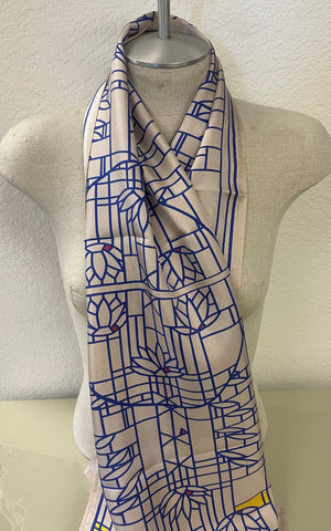 FLW Waterlilies Silk Scarf