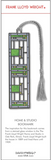 Home & Studio Frank Lloyd Wright Metal Bookmark