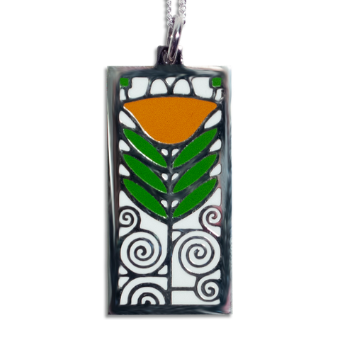Dard Hunter Poppy Pendant