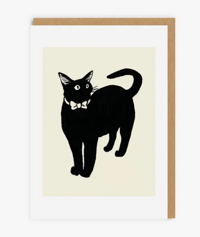 Cat in Bow Tie Greeting Card