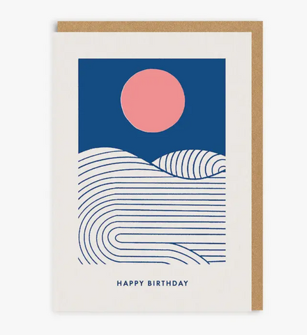 Happy Birthday Sun and Sea Greeting Card