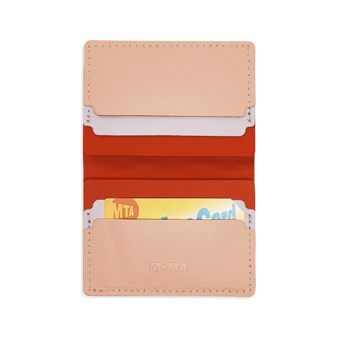 Pink Recycled Leather Wallet