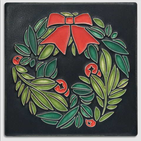 6x6 Wreath Art Tile