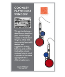 FLW Coonley Playhouse House Window Earrings