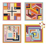 FLW Textile Blocks Set of 4 Puzzles
