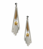 Art Deco Topaz Staircase Earrings