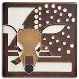 6x6 Fawn Art Tile