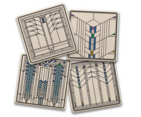 Ennis House Windows Assorted Coasters