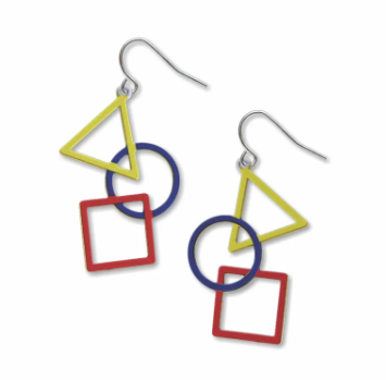 Kandinsky - Triangle, Circle & Square Earrings