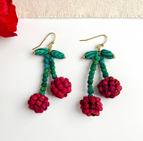Kantha Cherry Earrings