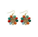 Kantha Capri Sunflower Earrings
