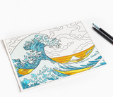 Hokusai Coloring Book