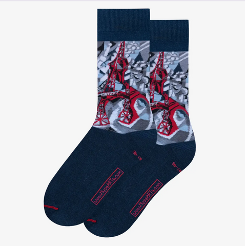 Robert Delaunay's The Eiffel Tower Socks