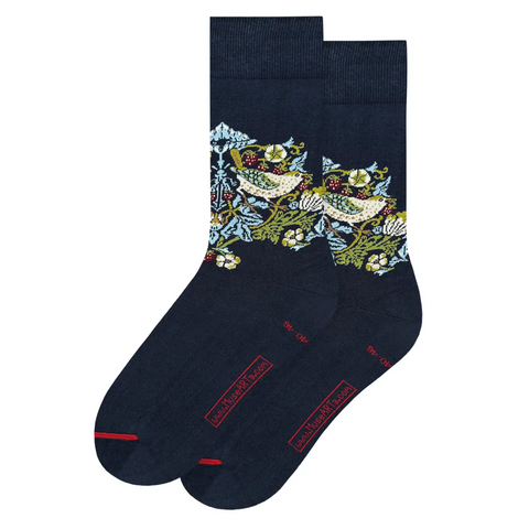 William Morris Strawberry Thief Socks