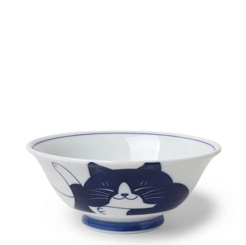 Blue Cats 7.5" Bowl - Tuxedo