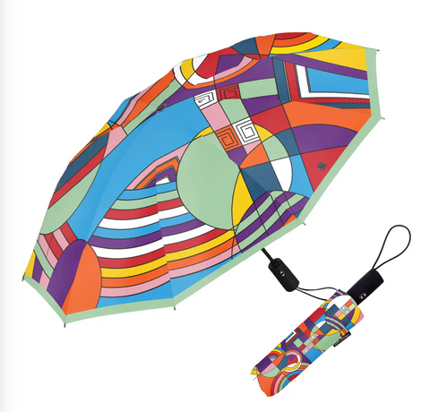 FLW Hoffman Rug Umbrella