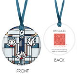 FLW Waterlilies Keepsake Ornament