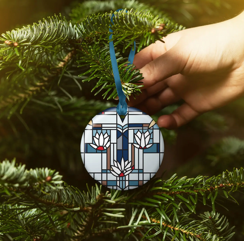 FLW Waterlilies Keepsake Ornament