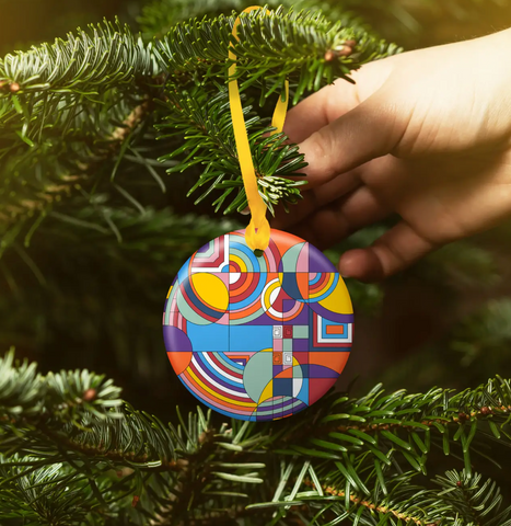 FLW Hoffman Rug Keepsake Ornament