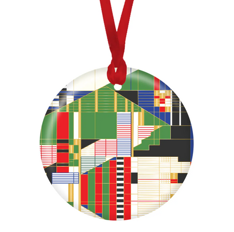 FLW Hillside Curtain Keepsake Ornament