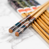 FLW Oya Carving 5PC Chopstick Set