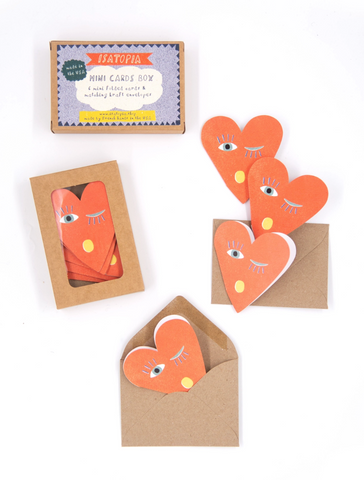 Heart Blink Mini Cards - Box of 6