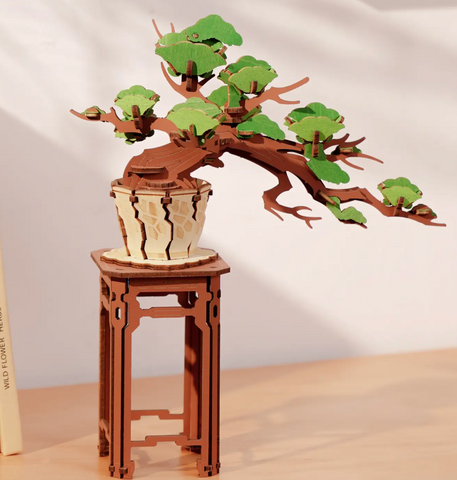 Evergreen Pine Bonsai Wooden 3D Puzzle
