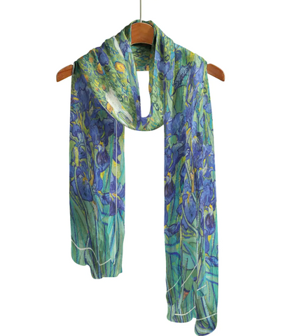 Van Gogh Irises Sheer Scarf