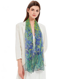 Van Gogh Irises Sheer Scarf
