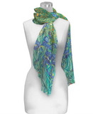 Van Gogh Irises Sheer Scarf