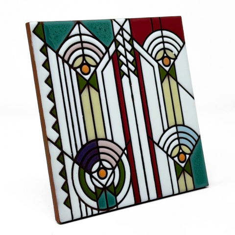 6x6 FLW April Showers Ceramic Tile