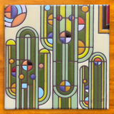 6x6 FLW Saguaro Forms Ceramic Tile