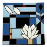 6x6 FLW Waterlilies Ceramic Tile