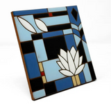 6x6 FLW Waterlilies Ceramic Tile