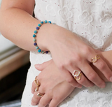 Dotted Kantha Azure Bracelet