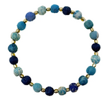 Dotted Kantha Azure Bracelet