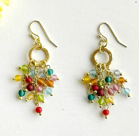 Kaleidoscope Cluster Earrings