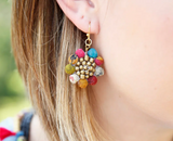 Kantha Sunflower Earrings