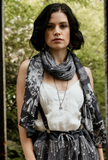 Stargazer Scarf with Falling Stars