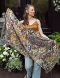 Love Grows Wild Floral Scarf with Bees