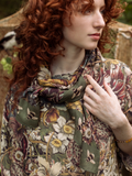 Love Grows Wild Floral Scarf with Bees