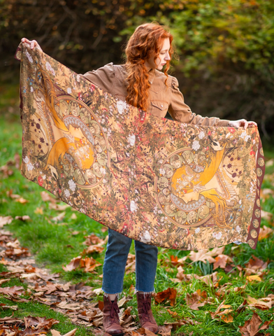 Dream Weaver Scarf with Zodiac Signs