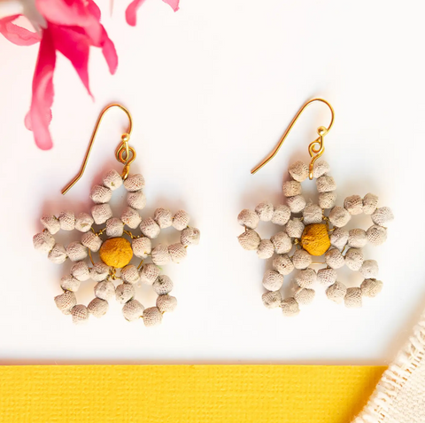 Kantha Fleur Earrings