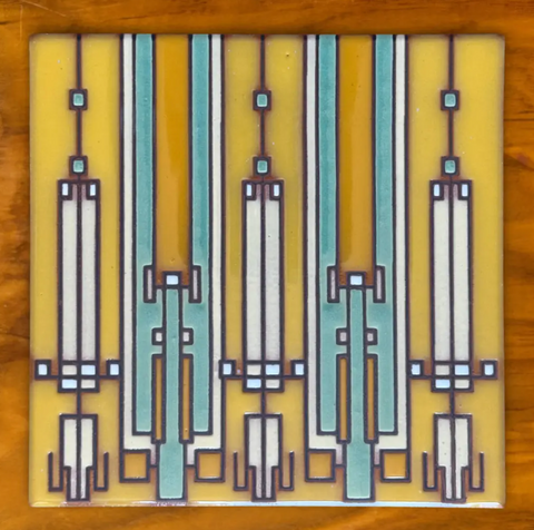 6x6 FLW Coonley House Ceramic Tile